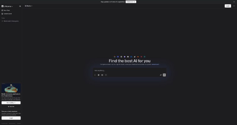 🔥推荐一个可能是目前最强的 AI 聚合平台：LMSYS Chatbot Arena